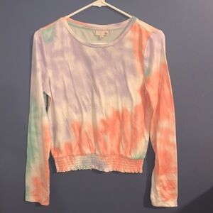 Tie dye long sleeve top size M